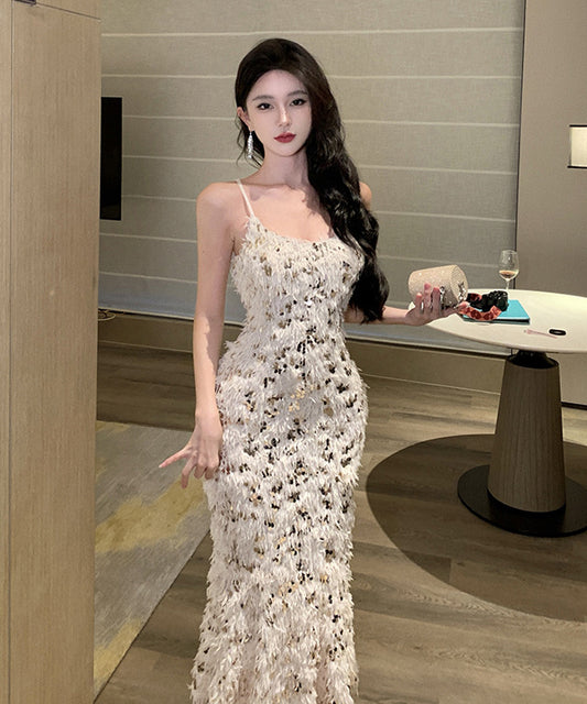 ロングドレス 刺繍 花柄 キャバドレス セクシー 宴会 高品質 YH2-DD6054