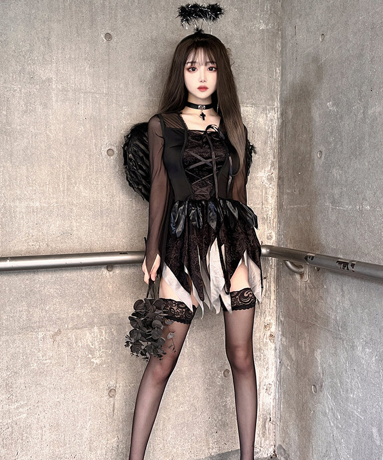 デビルコスチューム Lサイズ ブラック 楽天市場】デビルファンの通販