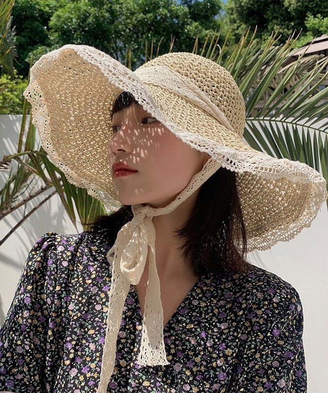 麦わら帽子 帽子 レディース 折り畳み 夏 可愛い リボン サイズ調整制可能 つば広 紫外線対策 天然素材 通気性 涼しい 女性 ストローハ –  Ladys coco Dress