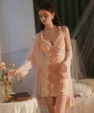 【3色】セクシー ルームウェア キャミソールネグリジェ レース パジャマ Vネック  KS8-GR5911