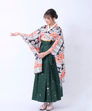 袴セット フルセット 卒業式 大学卒業式 小学生 大学生 購入 二尺袖 着物 袴 袴下帯 着付け小物 セット コスプレ レディース HKMS-004