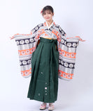 袴セット フルセット 卒業式 大学卒業式 小学生 大学生 購入 二尺袖 着物 袴 袴下帯 着付け小物 セット コスプレ レディース HKMS-004