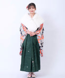 袴セット フルセット 卒業式 大学卒業式 小学生 大学生 購入 二尺袖 着物 袴 袴下帯 着付け小物 セット コスプレ レディース HKMS-004