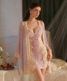 【3色】セクシー ルームウェア キャミソールネグリジェ レース パジャマ Vネック  KS8-GR5911