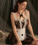 セクシーランジェリー レース パジャマ女子力 エロかわいい メイド コスプレ 制服風 KS8-GR5046