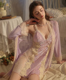 【3色】セクシー ルームウェア キャミソールネグリジェ レース パジャマ Vネック  KS8-GR5911