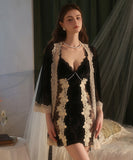 【3色】セクシー ルームウェア キャミソールネグリジェ レース パジャマ Vネック  KS8-GR5911