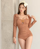 2点式セットビキニ水着UVカットモノキニセクシー体型カバービーチ海モノキニタンキニ旅行 WQ7-XYX-SYS1302