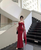 ロングドレス イブニングドレス セクシー 上品 ストラップ メッシュ フリル リボン シェイプドウエスト スレンダー パーティー JC2-CD7-238-86510620