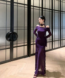 Lady's coco ロングドレス キャバドレス セクシー ボディコン マーメイドドレス 結婚式 二次会 披露宴 パーティー 上品 LW2-CD7-238-86960550