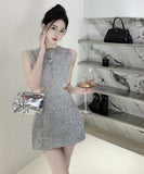 ミニドレスキラキラキャバドレスAラインカワセクシーパーティードレスナイトクラブおしゃれエレガント WQ2-ZED882827DXH502