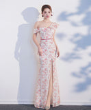 パーティードレス ロングドレス 宴会 気質 セレブ風 披露宴 脚長効果 MY2-HX2251