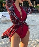 【3色】水着 体型カバー ビキニ モノキニ セクシー 肌見せ おしゃれ YH7-YMJ-MYS9611