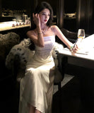 ロングドレスキャミワンピキラキラナイトドレスパーティー宴会気質キャバドレス WQ2-XHY919187