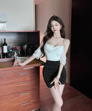 【4色】キャバドレス ミニドレス セクシー party  女性魅力 谷間見せ YH2-DD6398