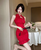 【3色】ミニドレス キャバドレス 気質 肌見せ 大人可愛い YH2-DD6405