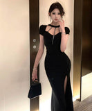 ロングドレスパーティードレスイベント高級感セクシーキャバクラ宴会エレガント WQ2-ZED888606DXH238A