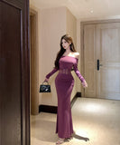 Lady's coco ロングドレス キャバドレス セクシー ボディコン マーメイドドレス 二次会 披露宴 パーティー 上品 LW2-DD5919