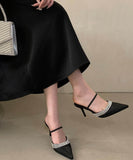 【2色】ハイヒール パンプス キラキラ 高見え おしゃれ パーティー 高級感 リボン WQ5-FZ-HS-2