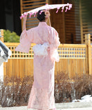 レース ゆかた 新作 かわいい 浴衣 キュート 大人 スウィート フラワー 花火大会　XH6-202401