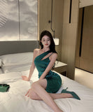 不規則 キャバドレス  party 新作 セクシー 名媛スタイル 着痩せ YH2-DD6259