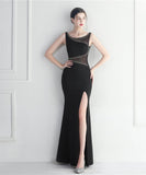 【7色】ロングドレス キラキラ パーティードレス レース お姫様 誕生日 演奏会 宴会 WQ2-YEY19882#