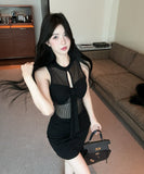 【2色】 ミニドレス キャバドレス セクシー オフショルダー ミニ丈 コットン素材 ストレッチ  デート LW2-DD5837