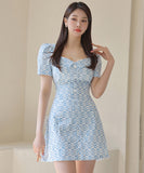 キャバドレス ミニドレス 韓国っぽかわいい セレブ風 おしゃれ パフ袖 YH2-ZED88305A71