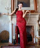 Lady's coco ロングドレス キャバドレス セクシー レース スリムフィット 背中あき 結婚式 二次会 披露宴 パーティー 上品 LW2-CD6-143-71900580