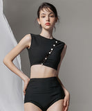 【2色】 水着 温泉 ビキニ モノキニ セクシー 海辺 可愛い 着痩せ YH7-JX-241238JX24