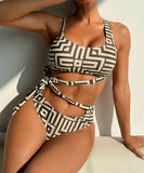 ビキニ水着花柄セクシー旅行ビーチ海モノキニタンキニ WQ7-XHL2537