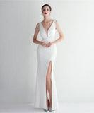 【6色】ロングドレス セクシー 着痩せ 高級感 気質 誕生日 宴会 YH2-YEY19631#