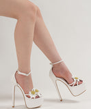 Lady's coco ハイヒール  ファッション パーティー ヒール サンダル ストーム付き オープントゥ ストラップ レディース LW5-XLMY-9966-285