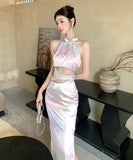 膝丈ドレス キャバドレス チャイナドレス party 女性魅力 セクシー 肌見せ YH2-ZED889728GT347