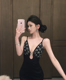 ロングドレス セクシー ラインストーン×メタルアクセント オフショルダー バンデージドレス エレガント パーティー JC2-XKDHS-109-8318-Sep4