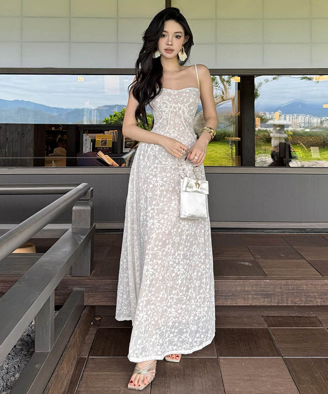 ロングドレスキャミワンピ花柄Aラインセクシー旅行エレガント気質着痩せ WQ2-CD1-119-99070650