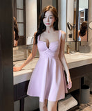 ミニドレス キャバドレス セクシー 谷間魅せ キャミワンピ ウエストシェイプ Aライン 夜遊び クラブ JC2-YM8877