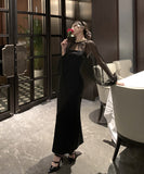 ロングドレス セットアップ 気品×トレンド チュール ラインストーン キャミワンピ パーティー・イベント向け JC2-ZED881373DXH449B