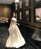 【2色】ロングドレス  マキシドレス イブニングドレス セクシー 上品 エレガント ハイネック パーティー レセプション JC2-CD1-119-99610780