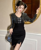 2色 キラキラ 手作り セクシー ミニドレス キャバドレス 高品質 おしゃれ YH2-JY50656