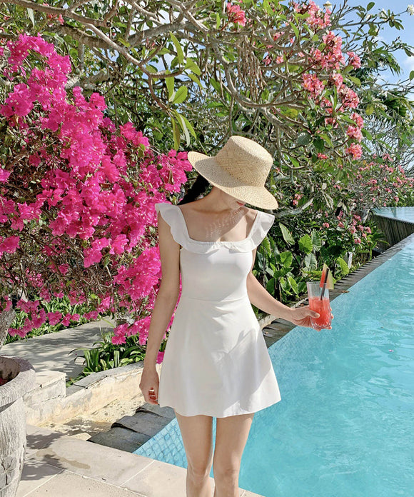 【2色】水着ビキニワンピースフリルカワセクシーモノキニタンキニ温泉ビーチ海旅行 WQ7-YQ-HH6X6BTHLL