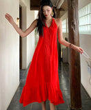 ロングドレスホルターネック体型カバー着痩せ気質旅行バックレスドレス旅行サンドレス WQ2-CD6-601-82750580