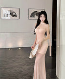 ロングドレスベアトップセクシーチュールエレガントマーメイドドレスナイトクラブ WQ2-DD4773