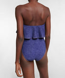 2type ビキニ水着ベアトップモノキニリボンフリルセクシービーチ海温泉デニムおしゃれ WQ7-DP-A33547