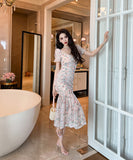 手作り 膝丈ドレス エレガント セレブ風 高品質 チュール 高級感 YH2-JY20456