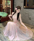 ロングドレスキャミワンピマーメイドドレス花柄セクシーチュールかわいいレースおしゃれ WQ2-CD6-141-91980600