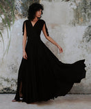 【6色】サンドレス ロングドレス 谷間見せ バックレスドレス おしゃれ クロシェ編み hot girl WQ2-CM81633