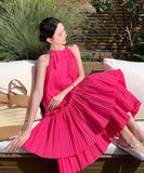 サンドレスロングドレス着痩せ気質フリル大人可愛い旅行ビーチSNS話題体型カバー WQ2-CD6-CF12-51150580