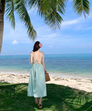 ロングドレスサンドレスAラインバックレスドレスフリル体型カバーセクシー大人可愛い旅行SNS話題 WQ2-CD4-516-52700550