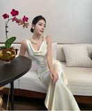 Lady's coco ロングドレス キャバドレス セクシー ボディコン マーメイドドレス 背中あき 結婚式 二次会 披露宴 パーティー 上品 気質  高級感 LW2-CD1-119-98880550